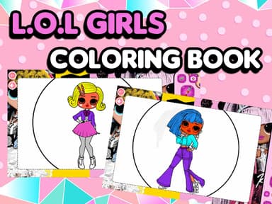 L.O.L OMG Girls Coloring Book